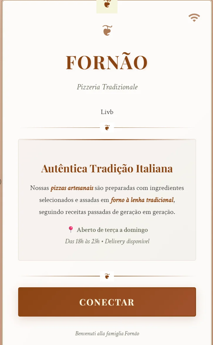 Página de login Pizzaria